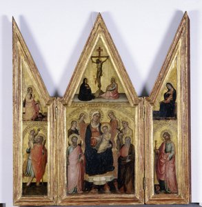 Triptych with Madonna and Child, ca. 1400 (tempera på tre)